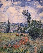 Claude Monet Poppy Field Near Vetheuil USA oil painting artist